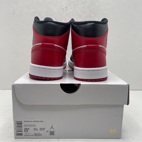 Nike Air Jordan 1 Retro Mid WMNS “Bred Toe” 2022 - Picture 4 of 4
